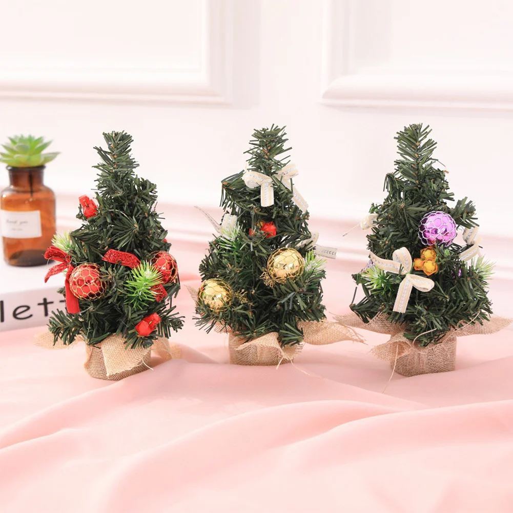 20cm Artificial Xmas Tree Great Gifts Tabletop Mini Tree Festival Party Supplies