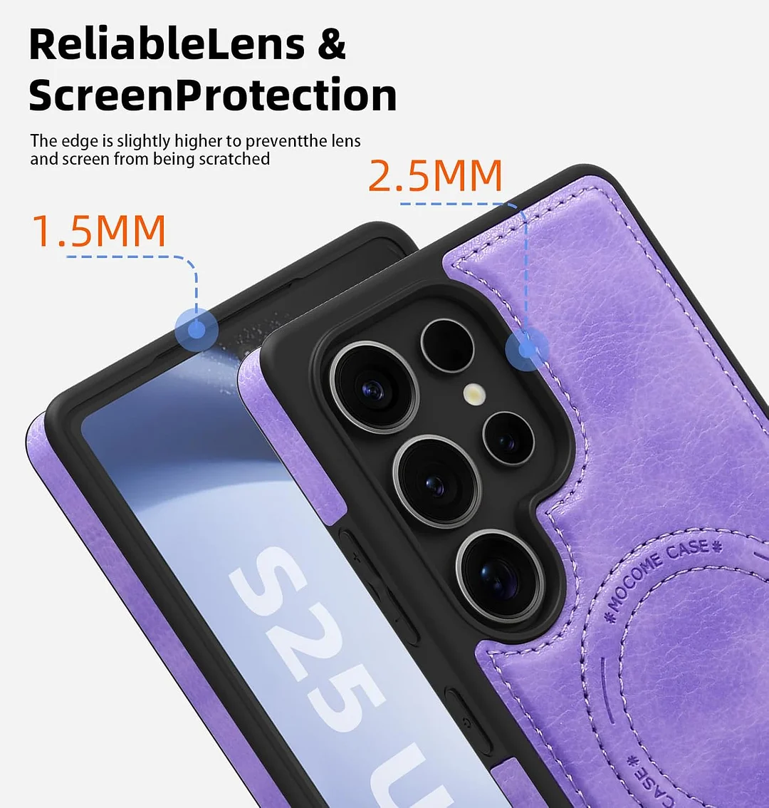 Samsung Galaxy Z Fold 6 Leather Case Magnetic Protective Case Holder Phone Case