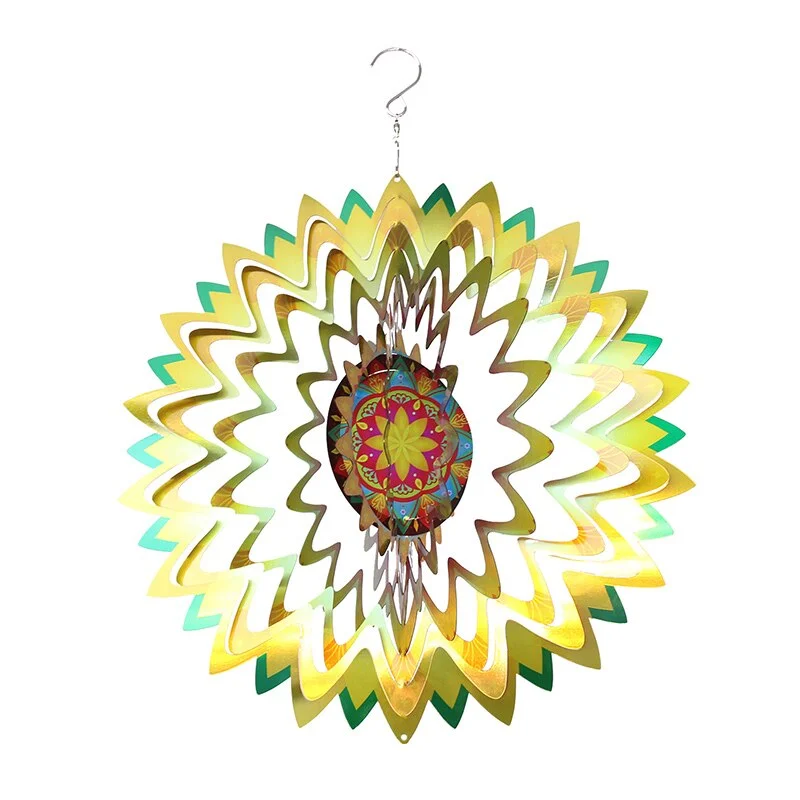 Mandala Wind Spinner Garden Decor