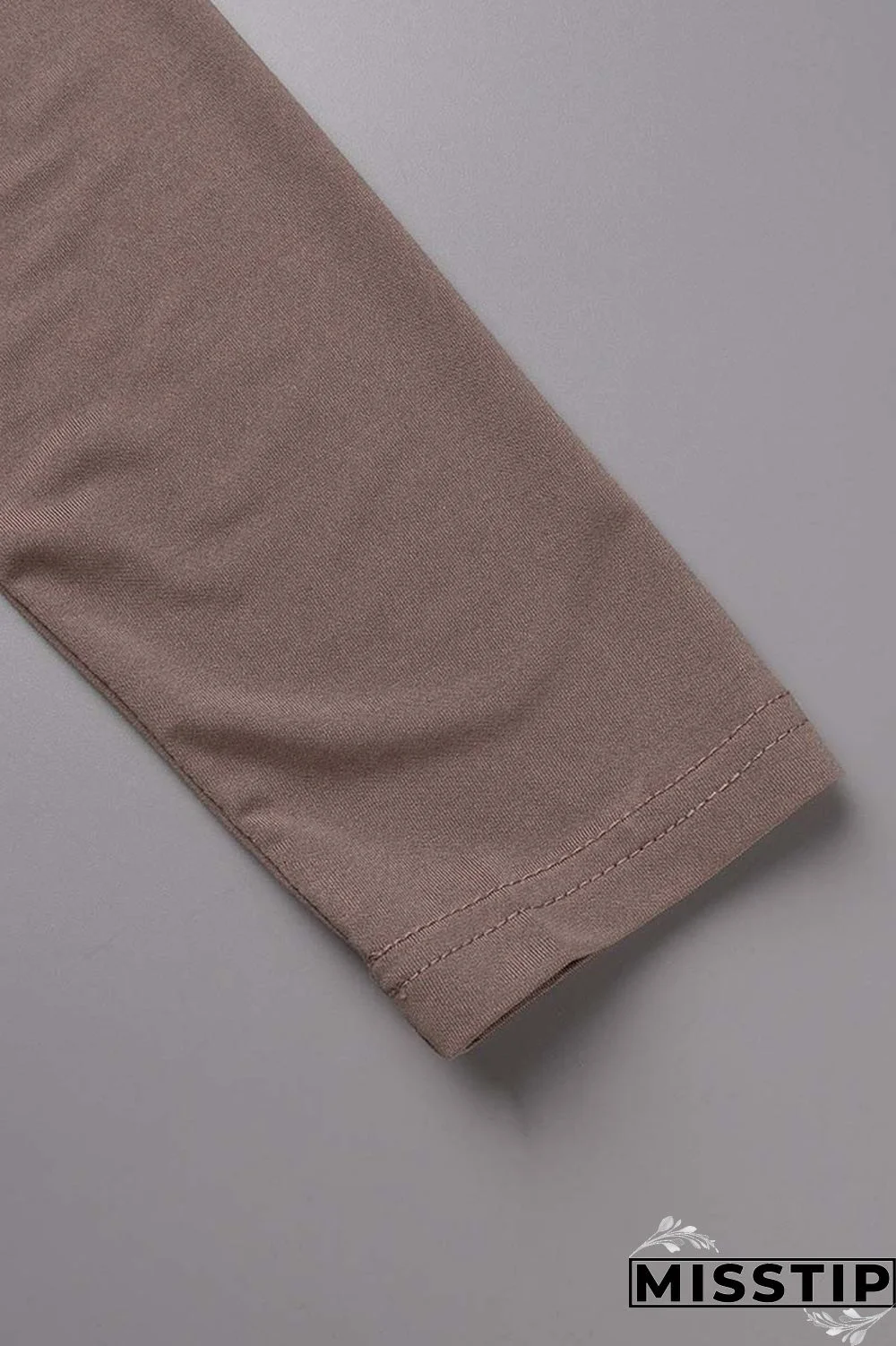 Ink Green Casual Solid Patchwork V Neck Long Sleeve Dresses