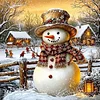 Diamond Painting-DIY Full Round Drill Snowman