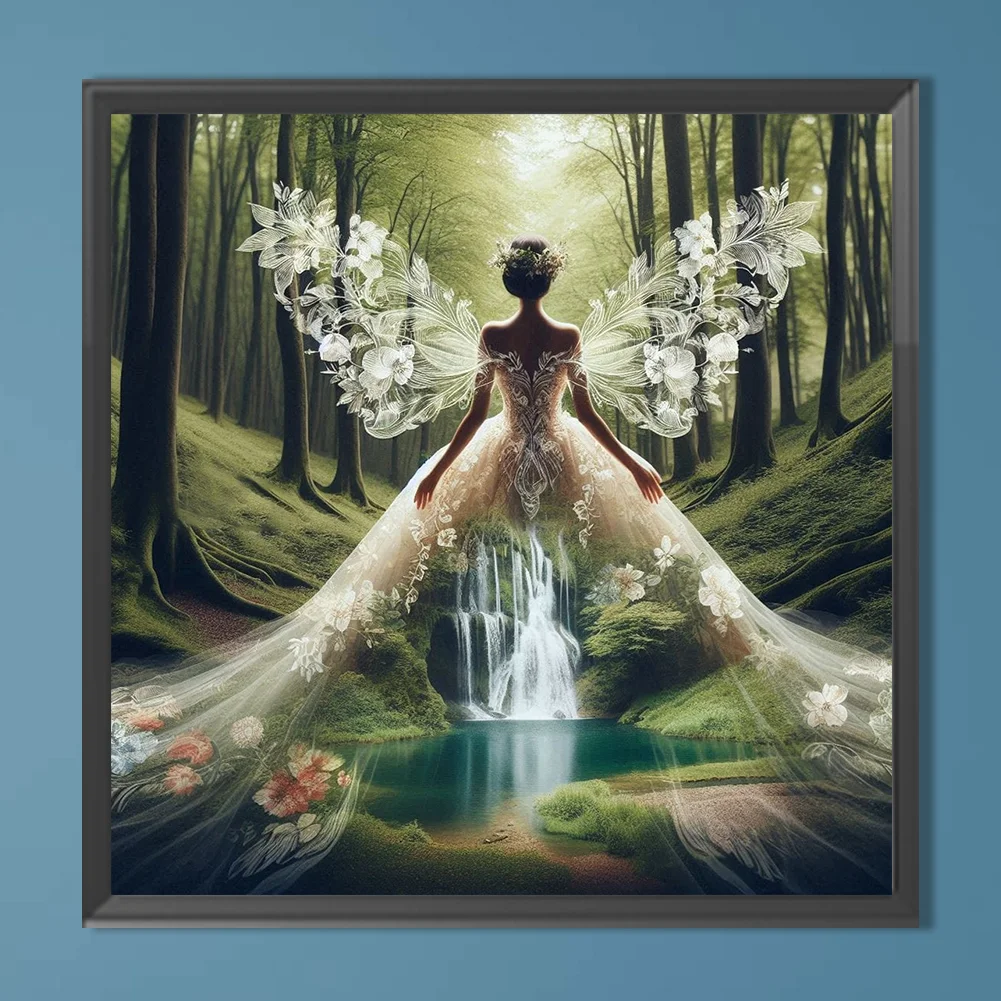 Diamond Painting - Full Round Drill - Princess Silhouettes(Canvas|40*40cm)