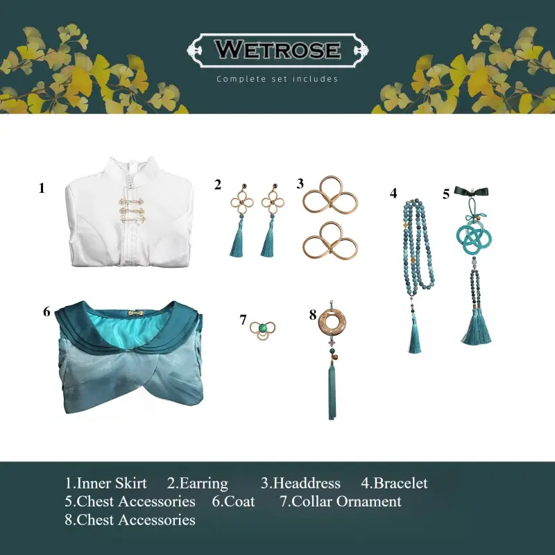 [Wetrose] Pre-Order Wuthering Waves Jinhsi Animate Phantomic Dreams Game Outfit Cosplay Costume