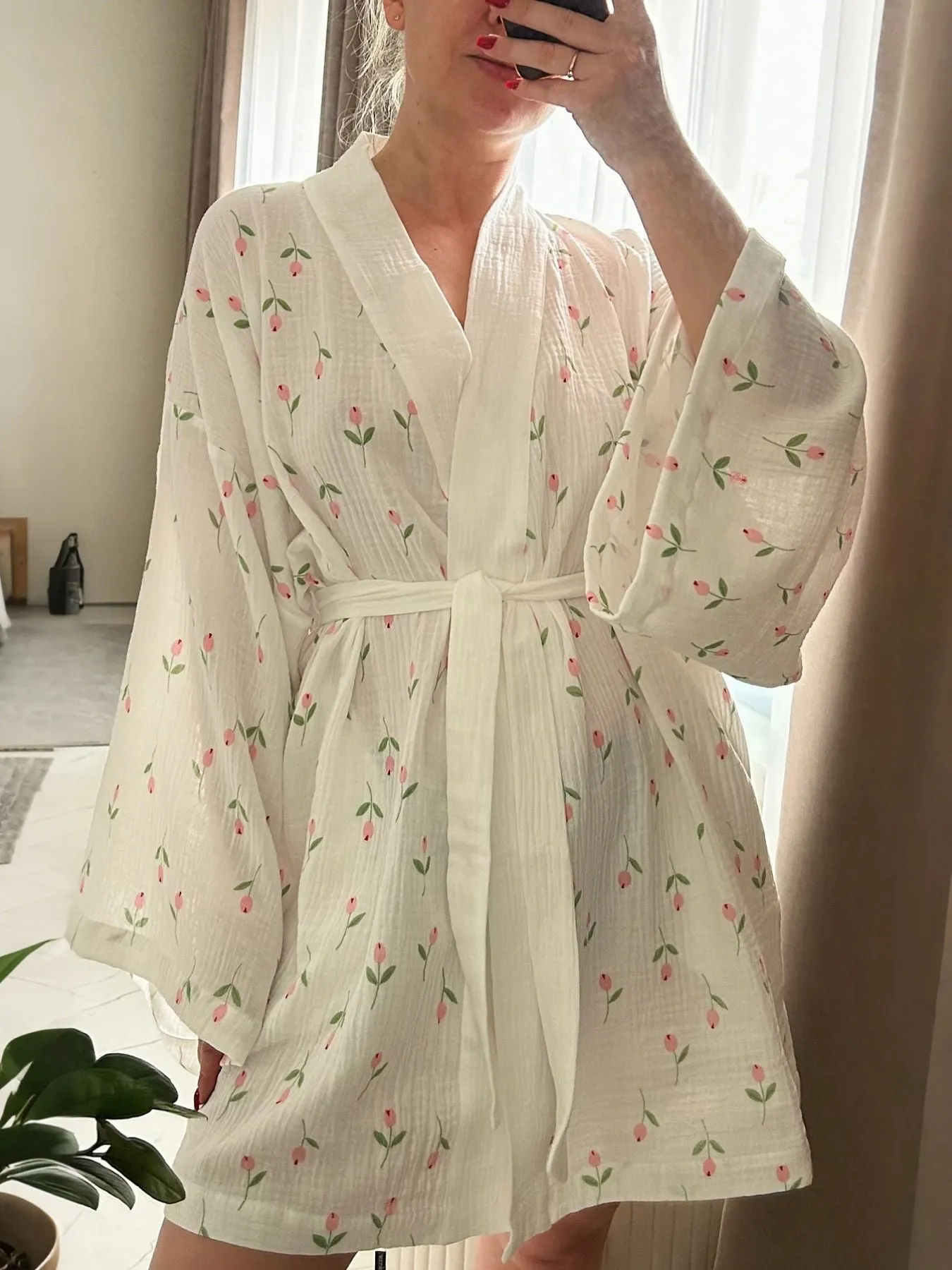 Floral Print Lightweight Lounge Nightgown mysite idetrend