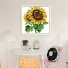 Sunflower 14CT 2 Strands DIY Counted Cross Stitch Kits for Beginners Adults Home Decor Cross Stitch Patterns Arts Craft Kits 6.63x6.63In