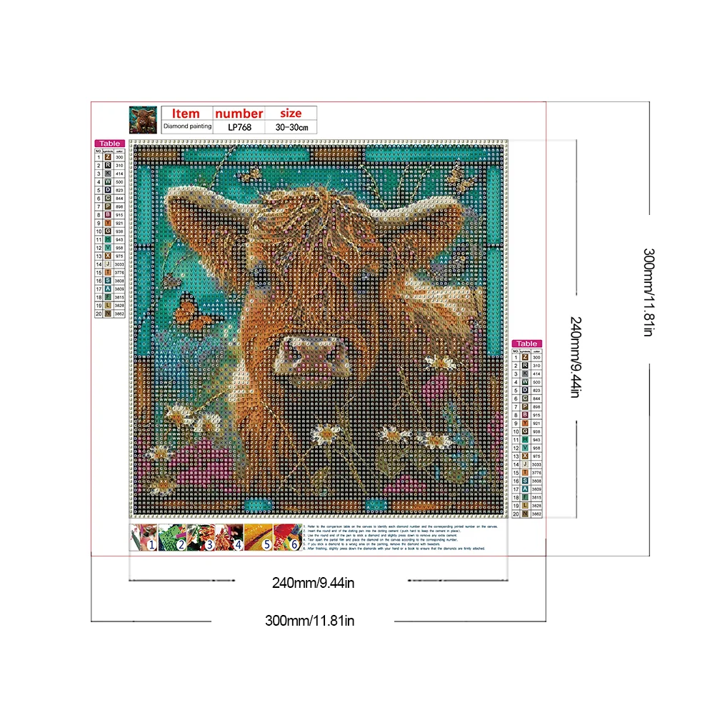 Diamond Painting - Full Round Drill - Yak(Canvas|30*30cm)