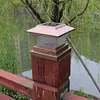 Solar Power LED Pillar Lamp Outdoor Garden Fence Lamp Yard Post Cap Lights