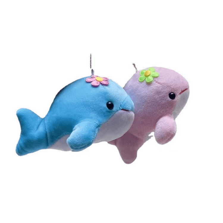 1Pair Mini Stuffed Animal Dolphin Plush Toys，Christmas gift, Valentine's Day gift, birthday gift, couple gift