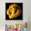 Lion - 9CT Partial Beaded Cross Stitch Kit(45x47cm)