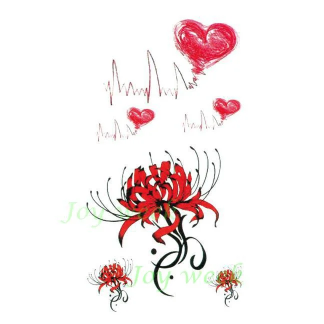 Waterproof Temporary Tattoo Sticker sexy love tattoo necklace tatto stickers flash tatoo fake tattoos for girl women