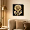 DIY Pearl Painting Sunflower for Home Wall Decor with Frame(30x30cm)