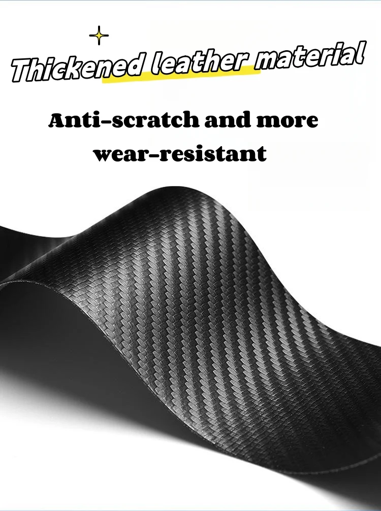 Carbon fiber luminous door sill strips