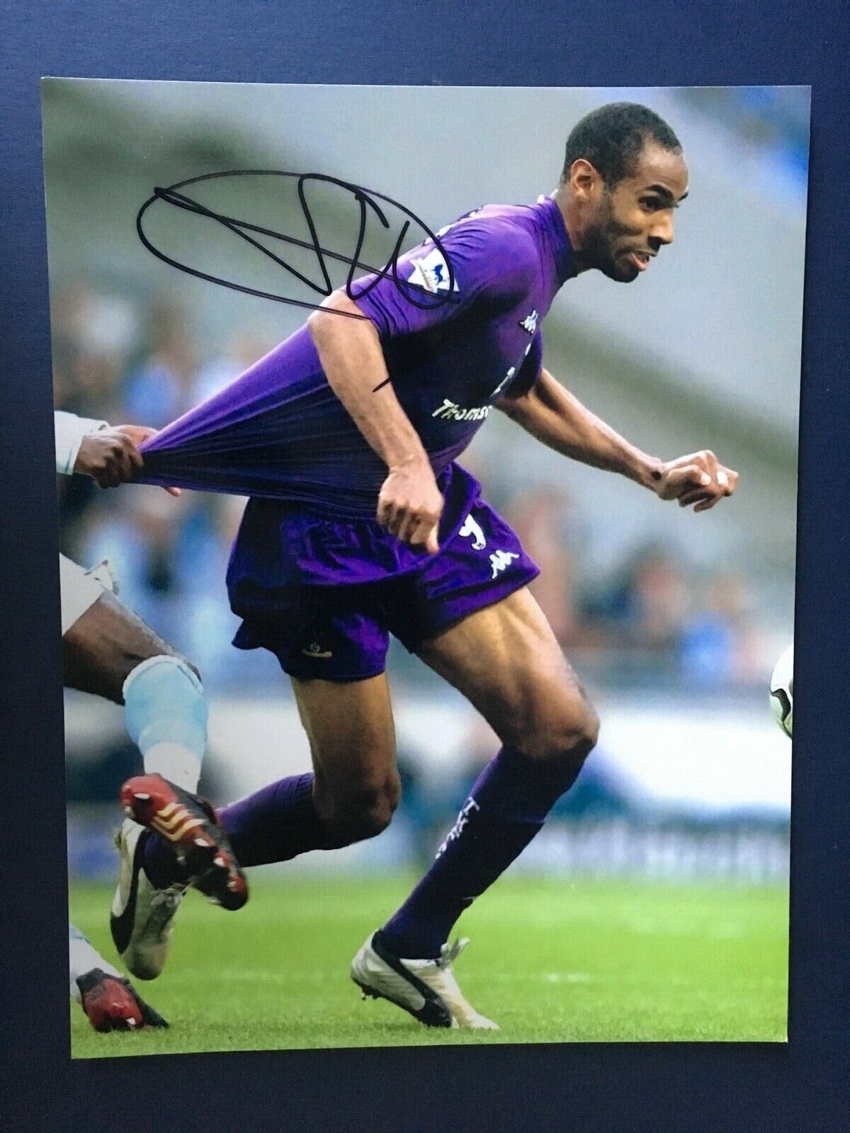 FREDERIC KANOUTE - FORMER SPURS FOOTBALLER - EXCELLENT SIGNED Photo Poster painting