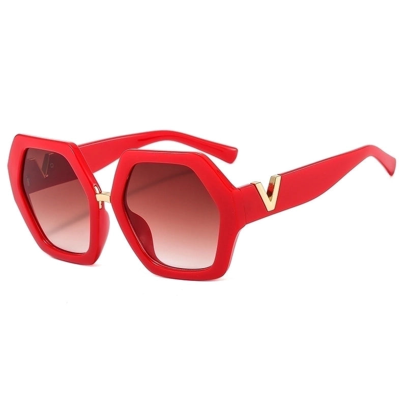 Retro Geometric Pc Polygon Full Frame Women’s Sunglasses