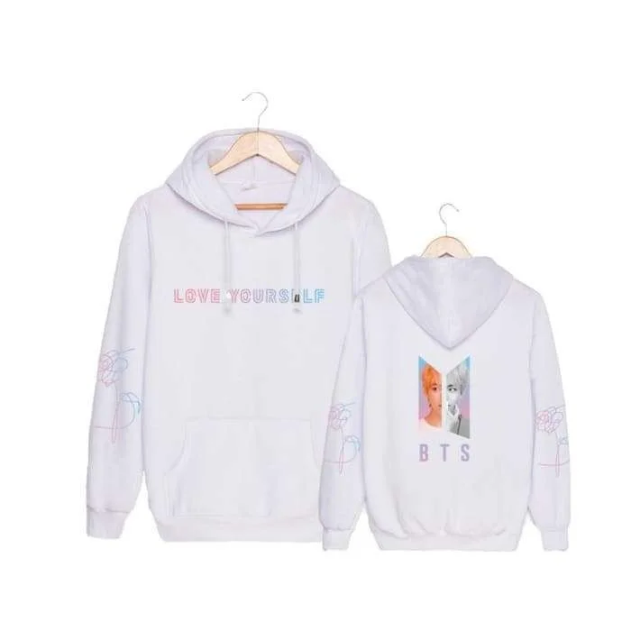 Bts sales white hoodie