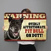 Pets Dog Warning - Vintage Metal Signs - 20*30cm/30*40cm - Warning