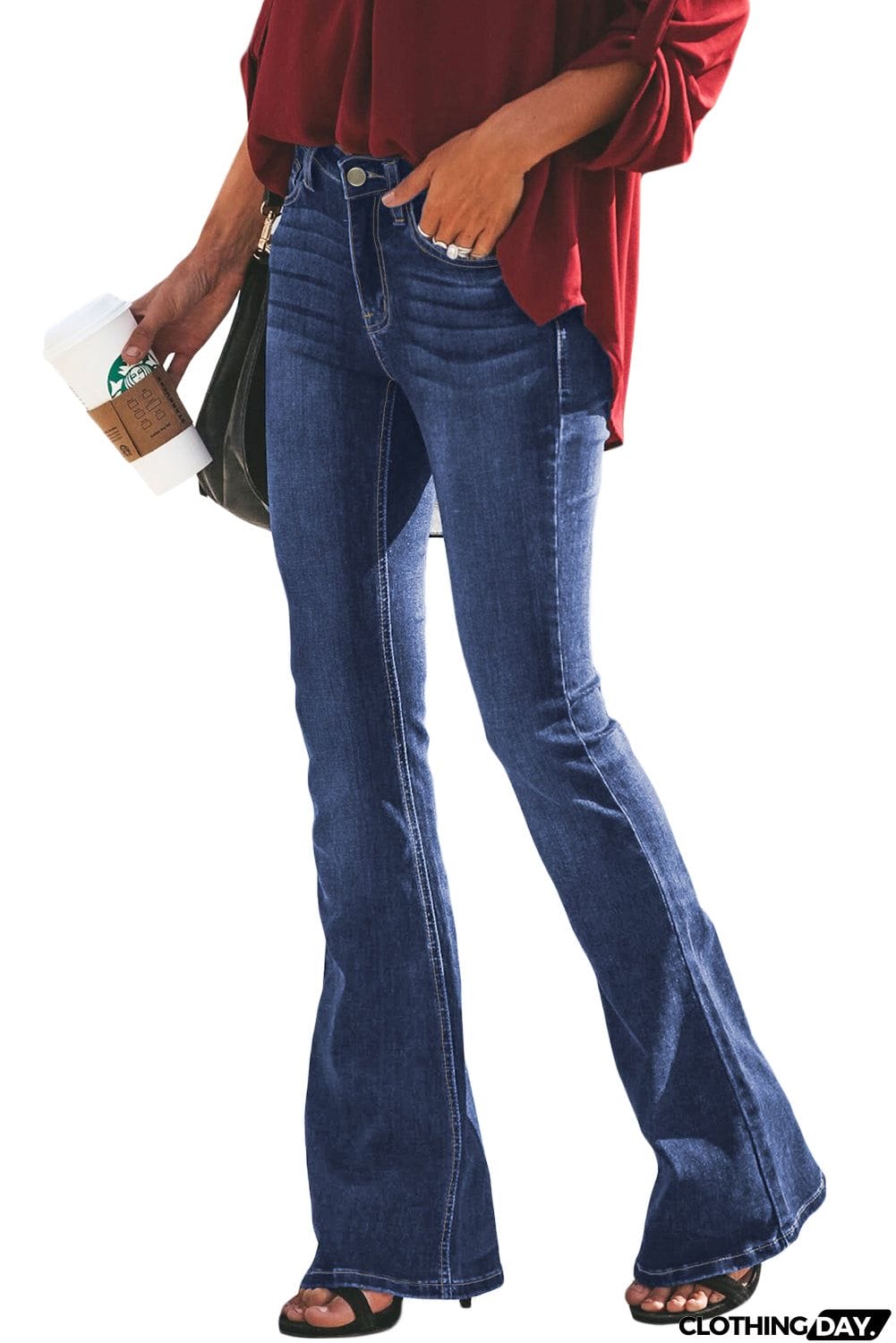 Wash Vintage Wide Leg Jeans