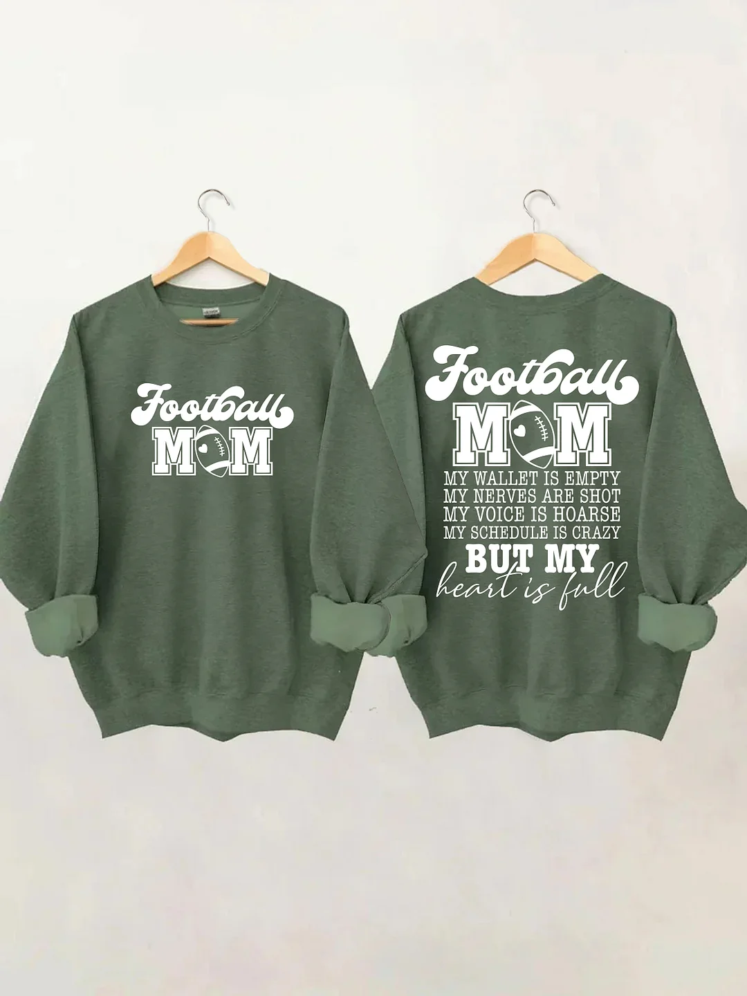 Football Mom My Wallet is Empty Sweatshirt