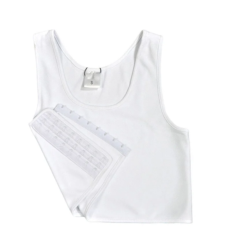 Wrapped chest lining is comfortable and soft Body shaping Breathable Buckle Short Chest Breast Binder Trans Casual Vest Tops