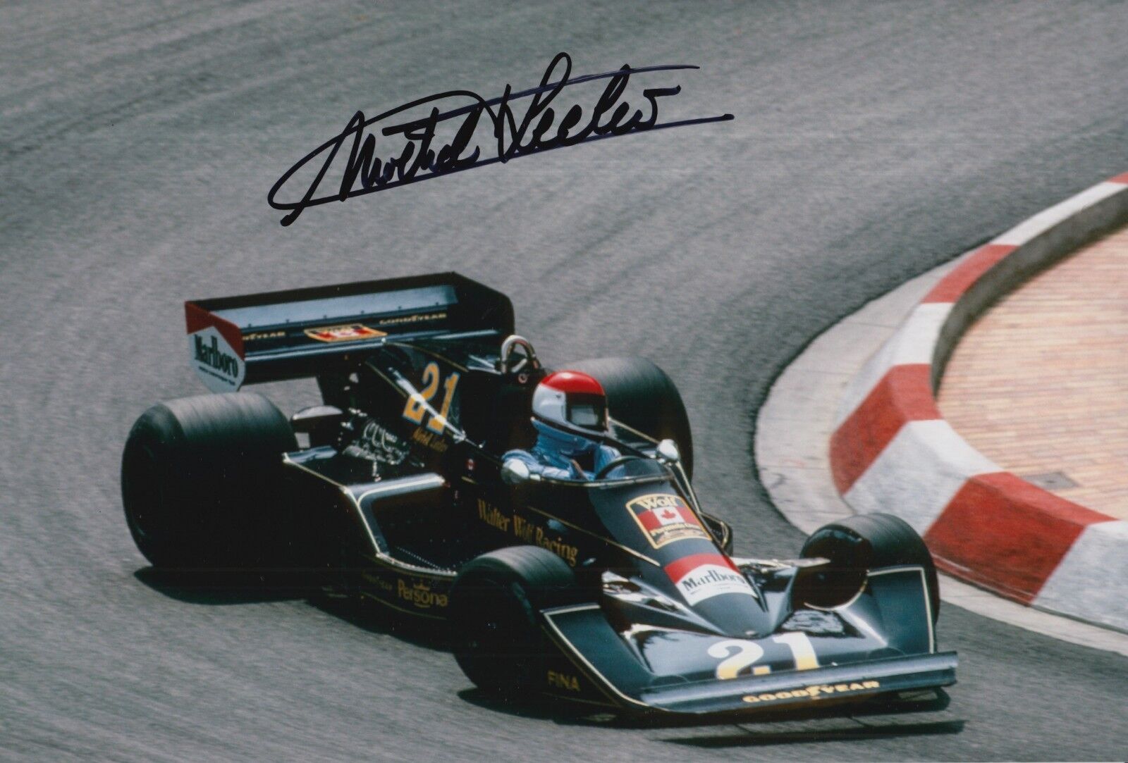 Michel Leclere Hand Signed 12x8 Photo Poster painting Walter Wolf Racing F1 3.