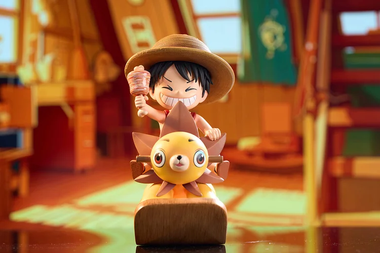 COCO Studio (One Piece) - One Piece Childhood Luffy Series #1 Chibi Monkey D. Luffy Statue(GK)-