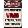  Warning - Vintage Metal Signs(12*16Inch) - Warning
