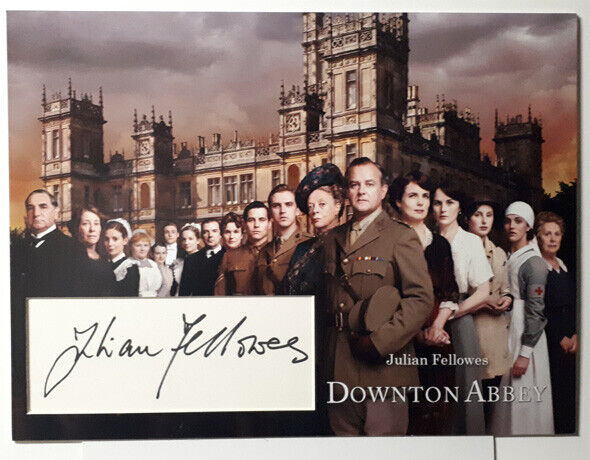 Julian Fellowes signed autograph Photo Poster painting mount 12x16 inch COA Downton Abbey