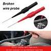10pcs Insulation Piercing Needle Sensitive Multimeter Test Probe for Banana Plug