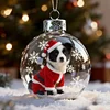 Christmas Day Dog SnowBall Globe Ornaments Decration Family Gift