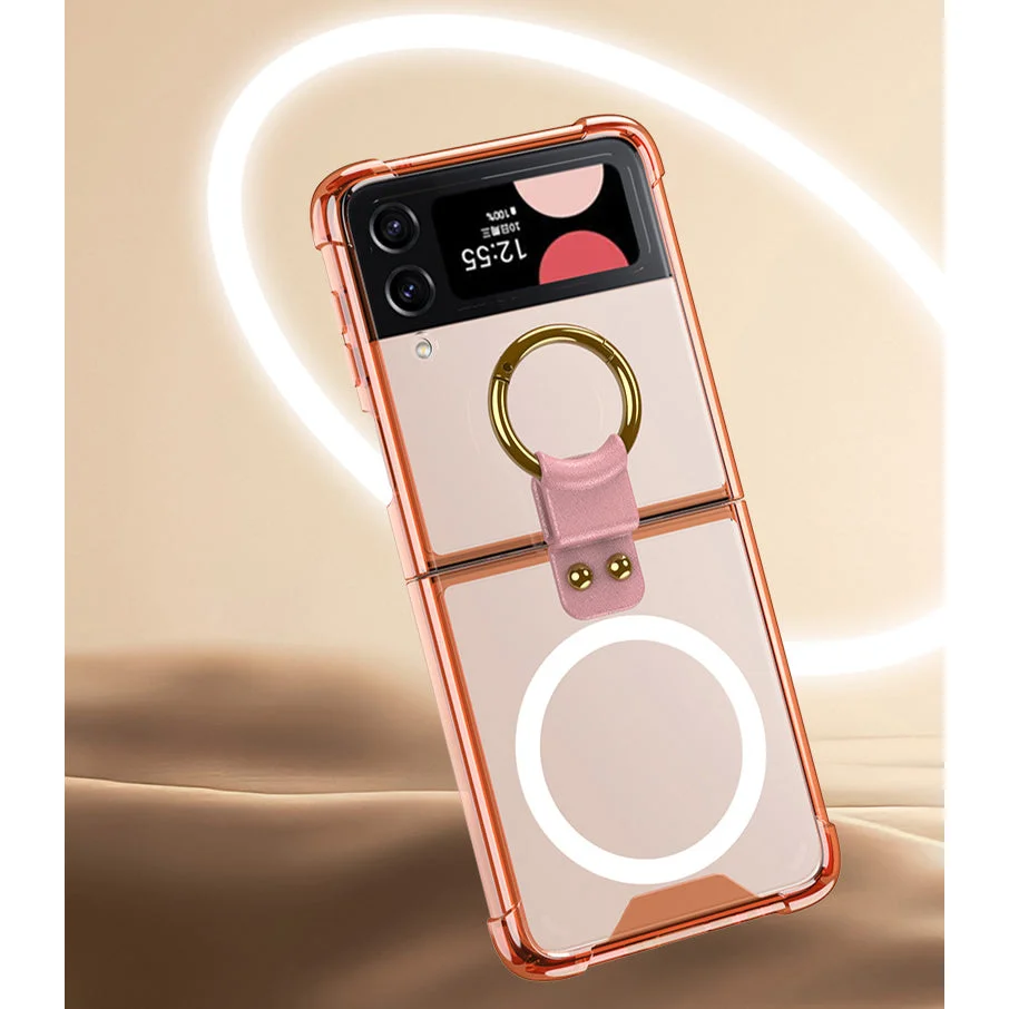 Suitable For Samsung Z Flip 4 Airbag Anti Falling Magnetic Phone Case