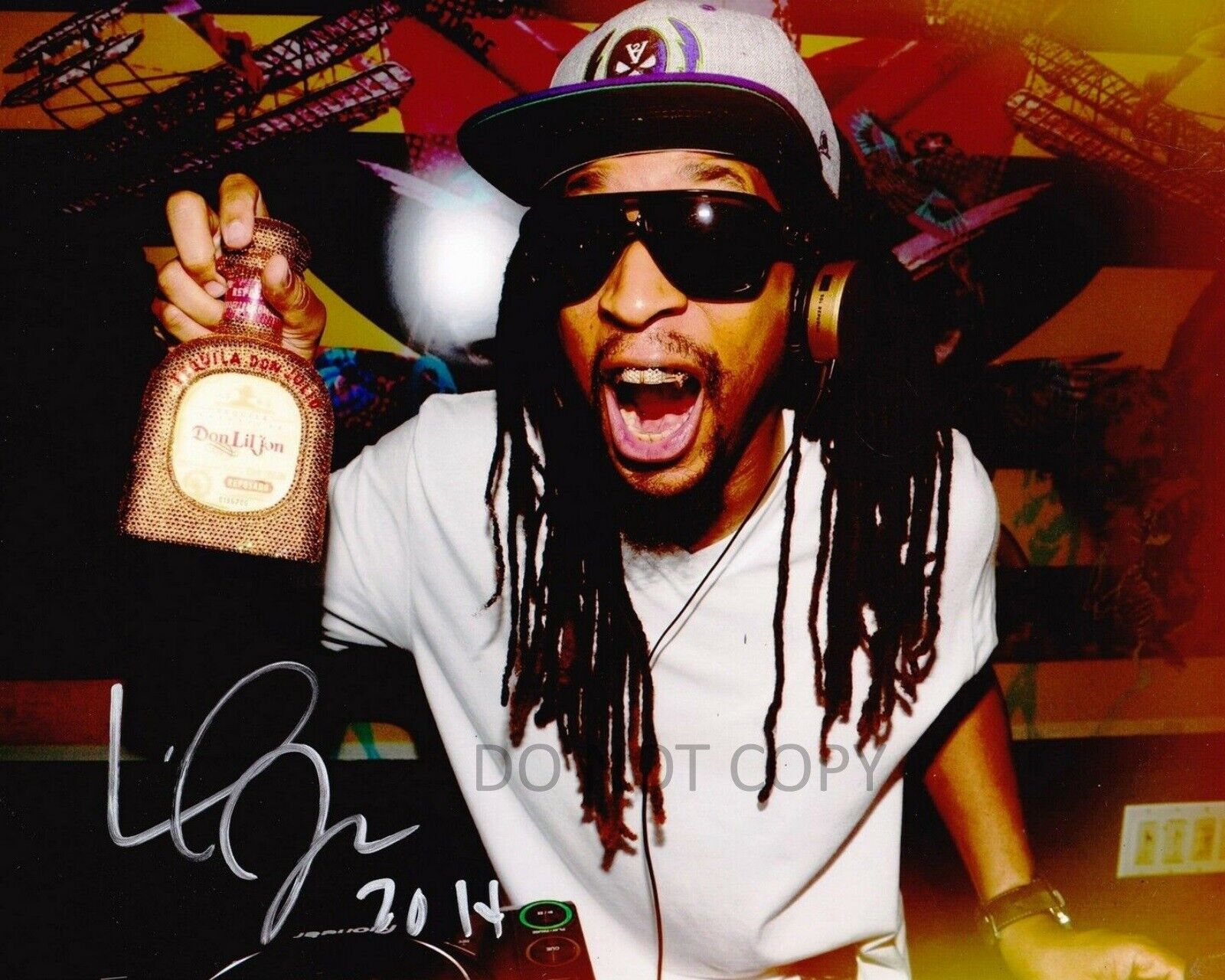 Lil Jon Autographed 8x10 Photo Poster painting DJ Rapper East Side Boyz Crunk Hood up REPRINT