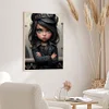 >SALE<5D DIY Full Round Drill Diamond Painting Sweet Cool Girl Kit Home Decor 30x40cm
