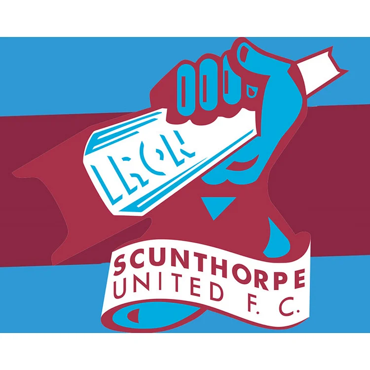 Scunthorpe United Football Club 50*40CM (Canvas) Full Round Drill Diamond Painting gbfke