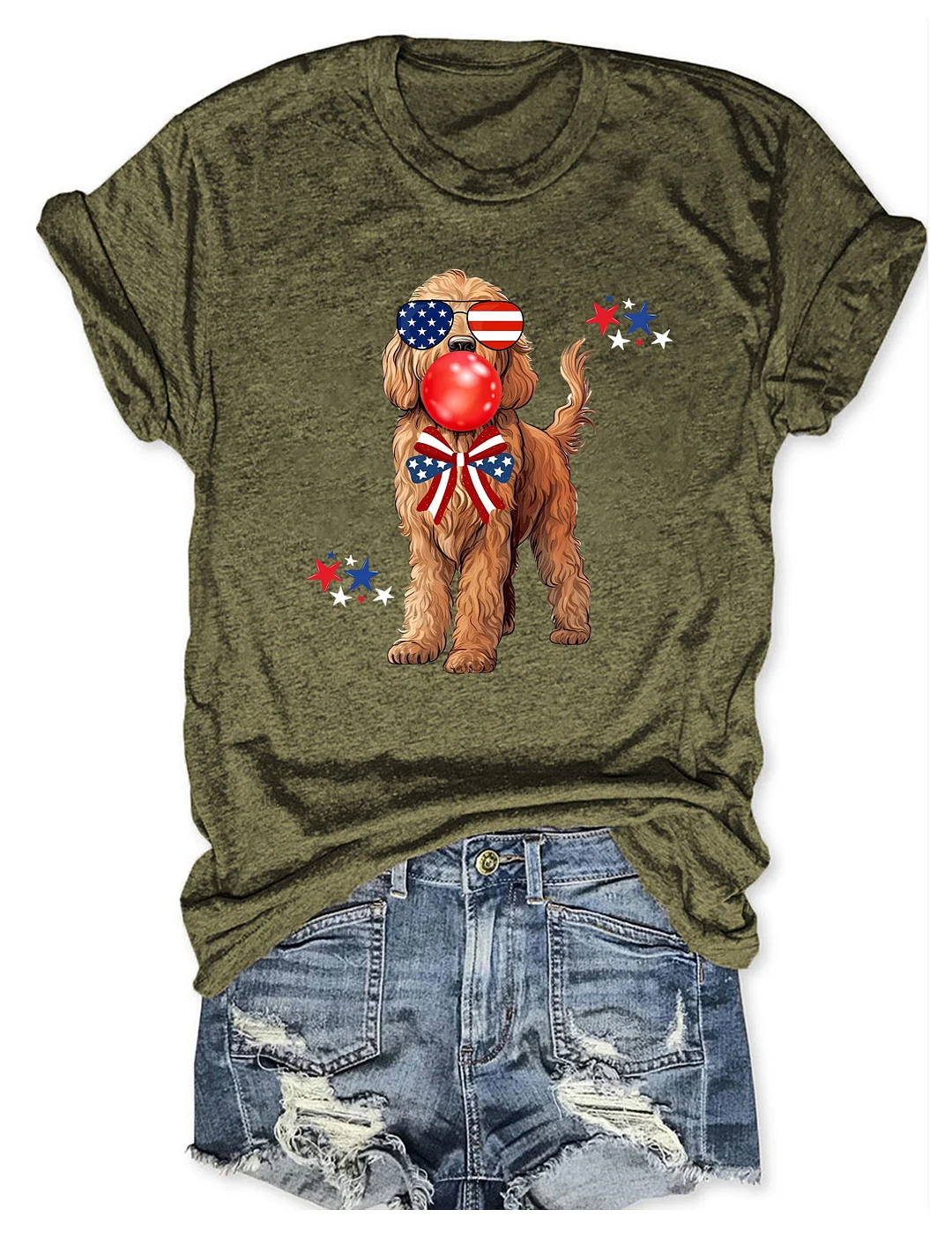 Goldendoodle 4th Of July T-shirt