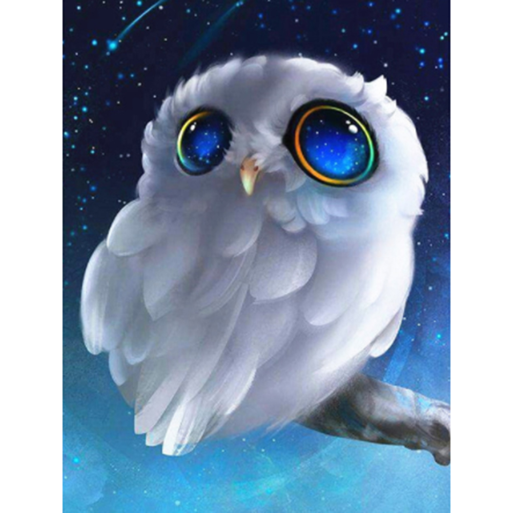 

30*40CM - Round Drill Diamond Painting - Owl, 501 Original