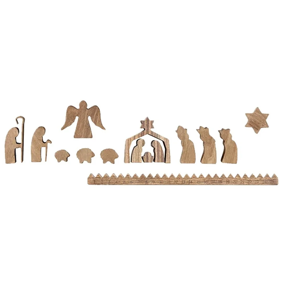 New wooden Christmas countdown decoration
