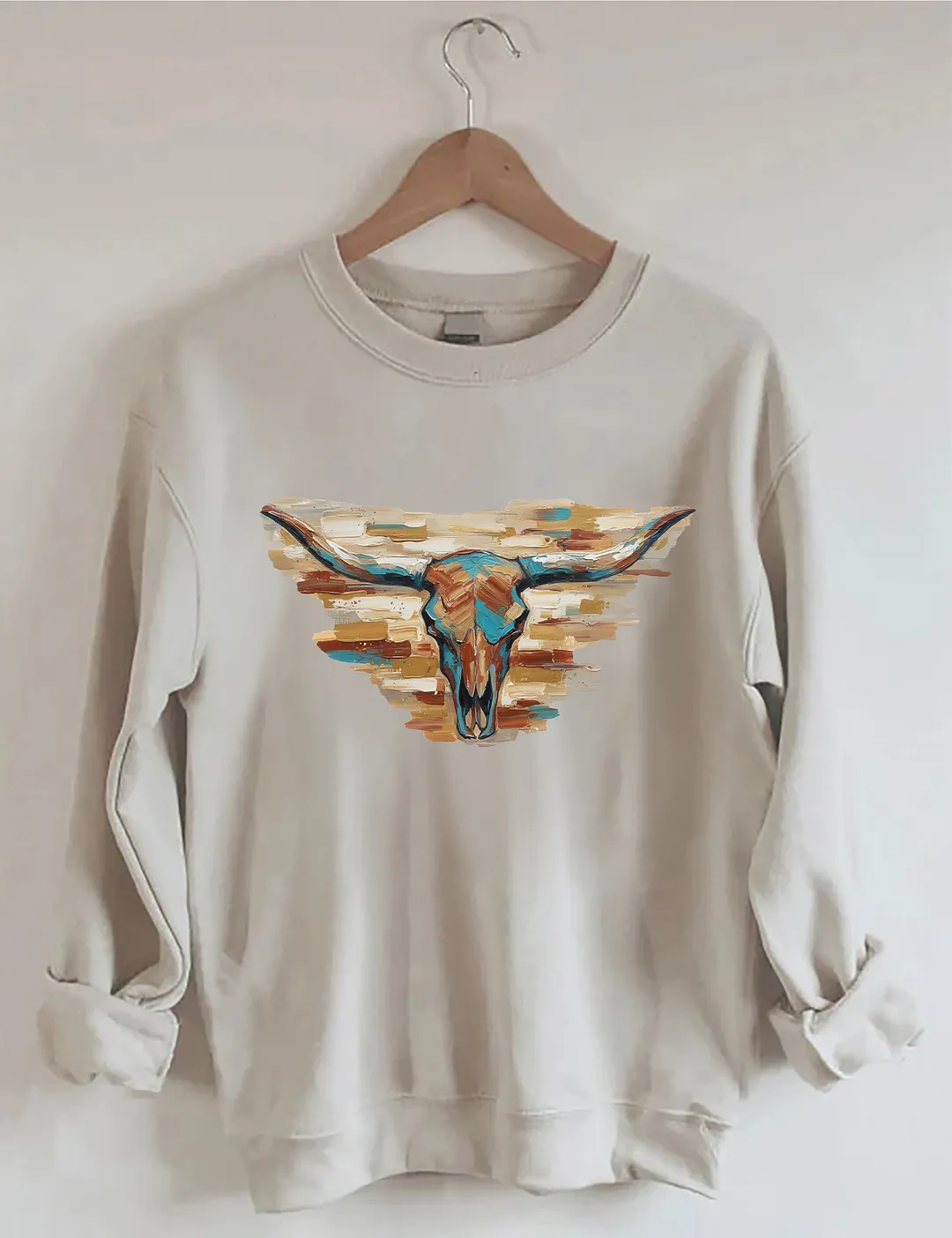 Longhorn Cow Sweatshirt