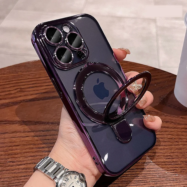 New Ring Holder Plating Magsafe Case