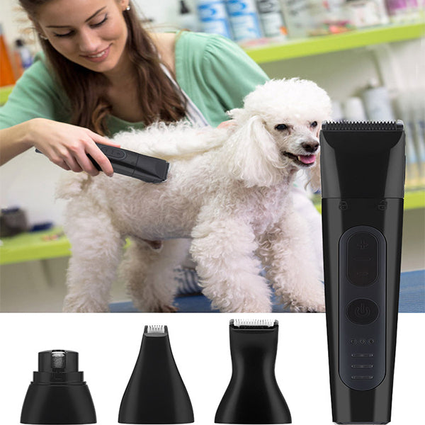 4 in 1 Pet Grooming Device Hair Trimmer Dog Cat Paw Nail Grinder