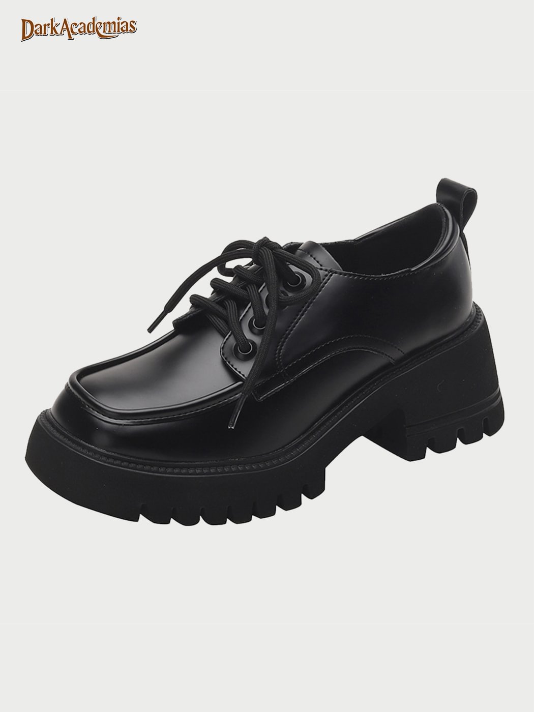 Vintage Lace-up College Thick-bottom Loafers