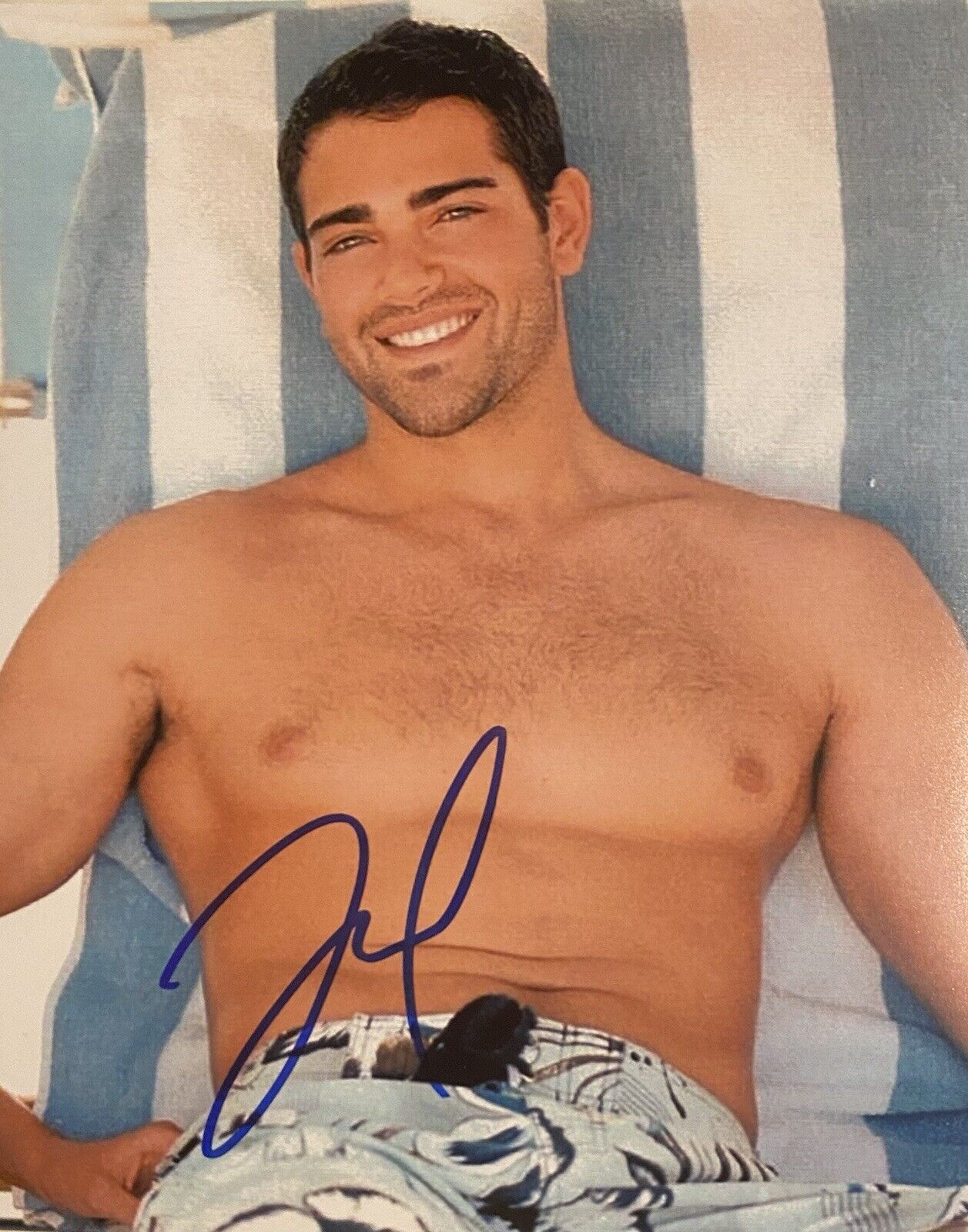 Jesse Metcalfe signed Autographed 8x10 Color Photo Poster painting Sexy Shirtless