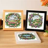 4pcs Four Seasons Scenery In Garland-14CT Stamped Cross Stitch Egyptian Cotton 40*40cm/15.75*15.75in tapestrymarket