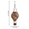 Solar Hanging Hot Air Balloon Lamp IP65 Waterproof Light for Outdoor Garden Yard