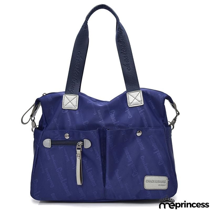Casual Style Waterproof Multi-Pocket Zipper Crossbody Shoulder Bag
