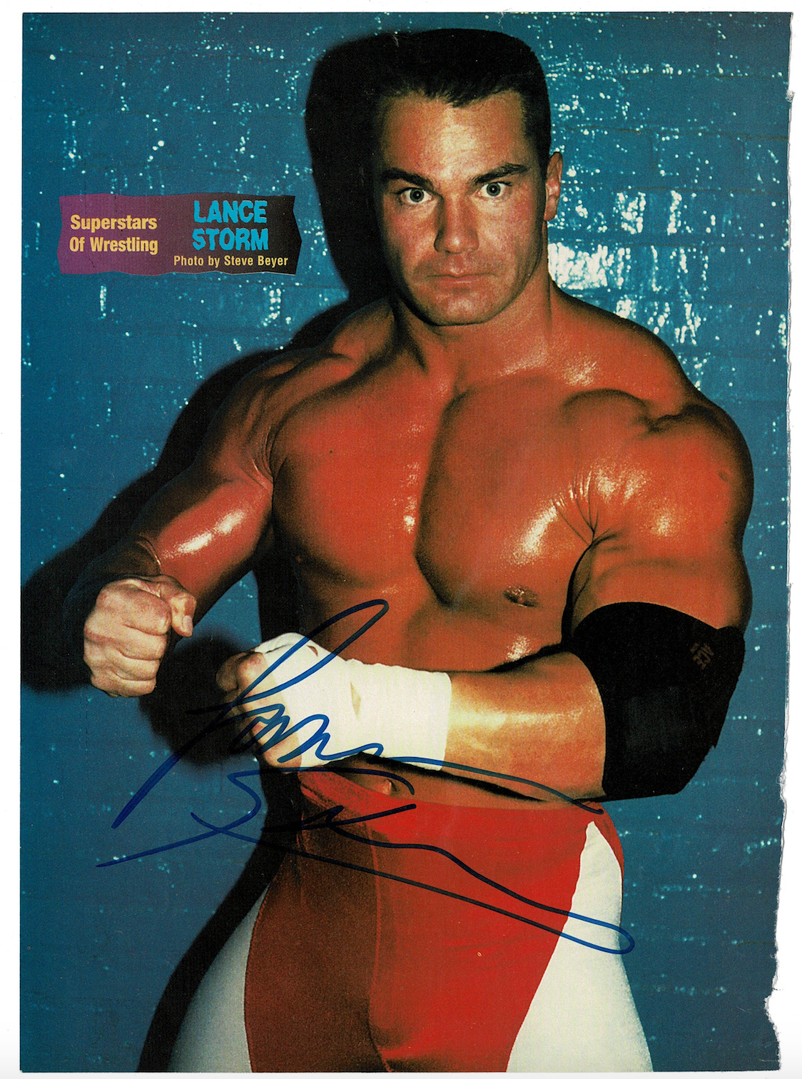 Lance Storm signed autographed magazine Photo Poster painting! RARE! AMCo Authenticated! 13548