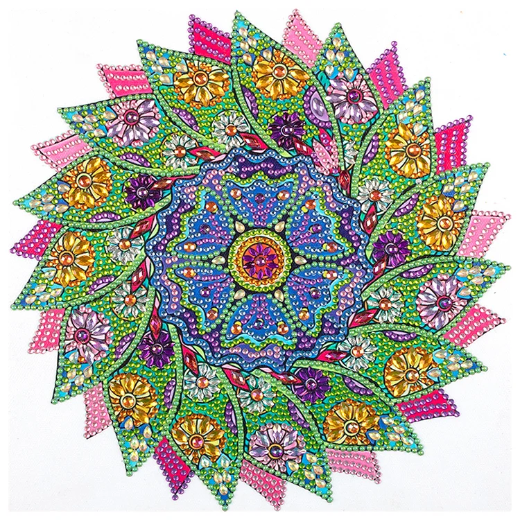 Partial Special-Shaped Diamond Painting - Mandala 30*30CM