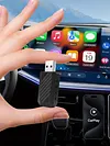 2 in 1 Wireless CarPlay Android Auto Adapter Plug & Play for Factory Wired Cars
