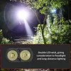 Rechargeable Flashlight with Buzzer Magnetic Work Light Torch for Emergency Use