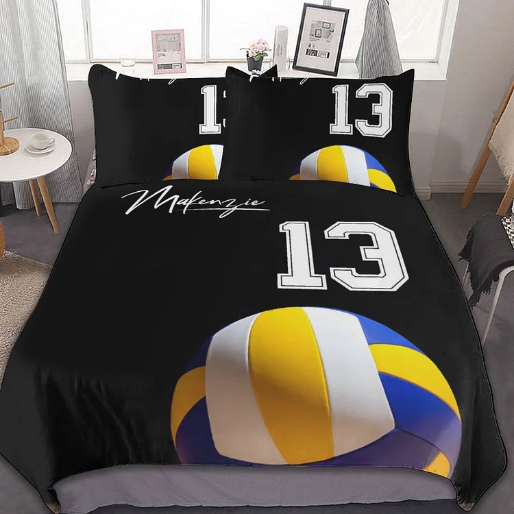 Personalized Volleyball Bedding Sets for Bed Room Sets | BedKid04[personalized name blankets][custom name blankets]