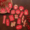 18PCS CNY Blessing Plants Hanging Paper Decors
